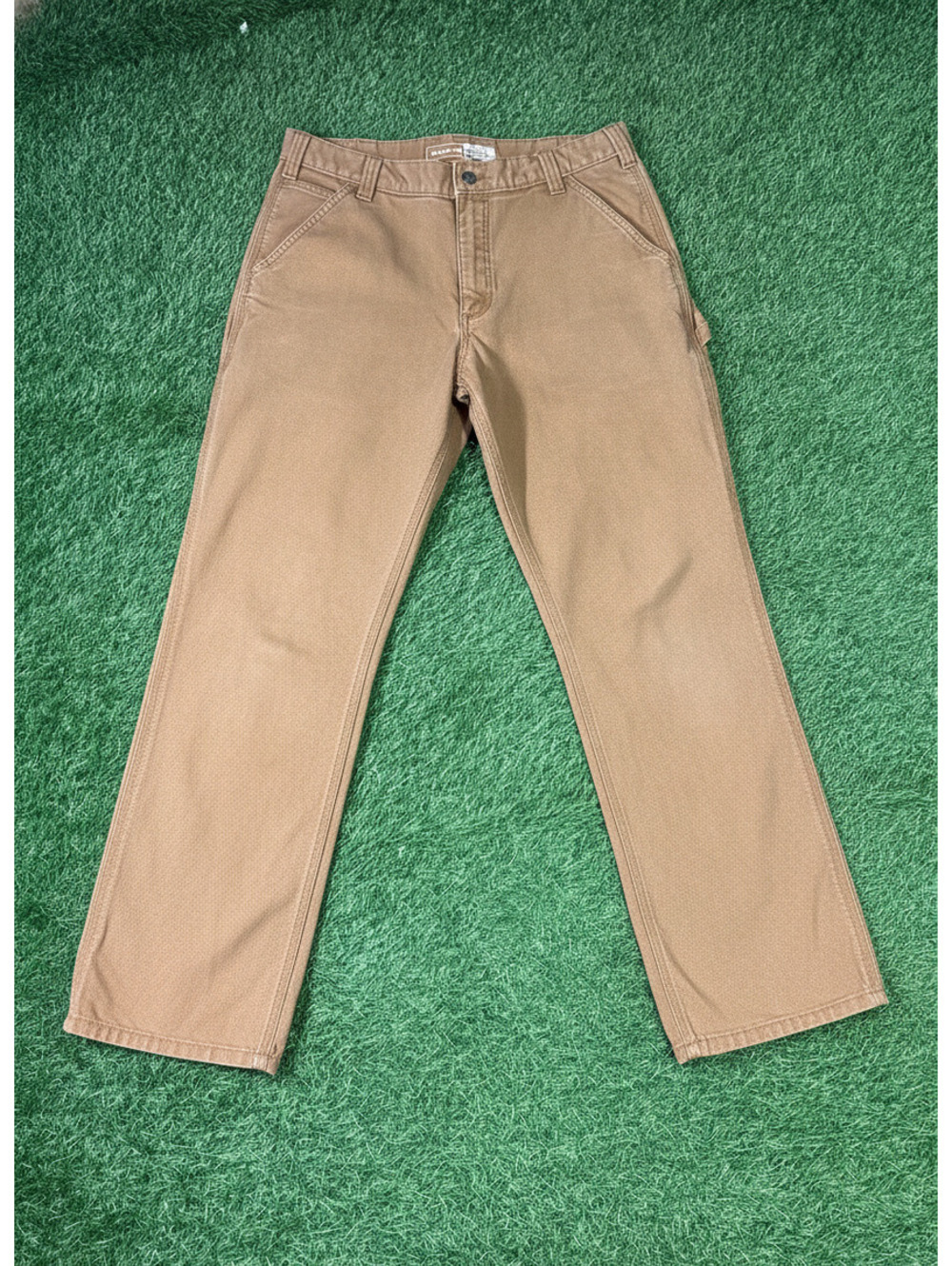 Carhartt Relaxed Fit Duck Utility Work Pants Brown 99% Cotton Mens Size 34